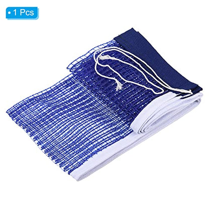 PATIKIL Table Tennis Net Replacement, Ping Pong Net String Tension Equipment Accessories PE Thicken for Indoor Outdoor, Blue