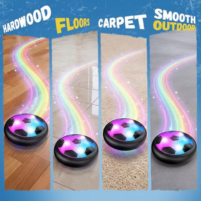 HopeRock Hover Soccer Ball Toys for 3-12 Year Old Boys Girls, Indoor and Outdoor Creative Toys for Toddlers with Foam Bumper, Birthday Gifts for 3 4 5 6 7 8+ Year Old Children's - style: Style B