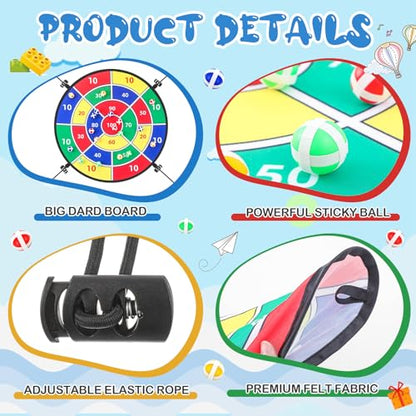 Lunmon 29" Trampoline Dart Board Game Accessories, Trampoline Toss Game Dartboard with 20 Sticky Balls, Indoor & Outdoor, Sport Fun Party Play Toys for Birthday Gifts - style: Classic Style 100 Score
