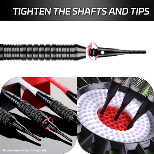 CyeeLife Darts Soft Tip,2BA Thread Soft Tip Dart Point 200 Pack, Plastic Tip Dart Points, Soft Tip Sets, Dart Accessory
