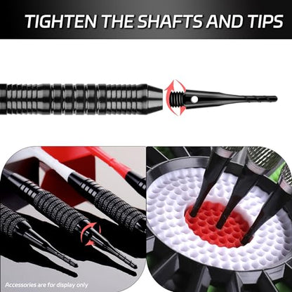 CyeeLife Darts Soft Tip,2BA Thread Soft Tip Dart Point 200 Pack, Plastic Tip Dart Points, Soft Tip Sets, Dart Accessory
