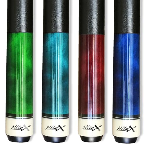Tai ba cues Set of 4 Pool Cue Stick (19oz-20oz-), 13mm Tip, 58", Hardwood Canadian Maple Professional Billiard
