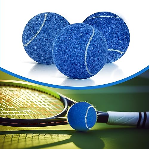 60/120 Pack Tennis Balls, Training Tennis Balls, Pet Dog Playing Balls, Practice Tennis Balls with Mesh Bag for Transport and Beginner Training - color: Blue-60Pack