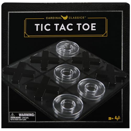 Spin Master Games, Cardinal Classics Tic Tac Toe, Classic Board Game, Modern Coffee Table Décor, 2 Players, for Ages 5 & Up - style: Four in a Row