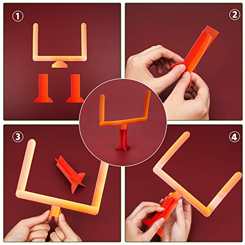 Sumind 9 Pcs Football Party Decorations Football Table Honeycomb Centerpieces Goal Post Centerpieces Player Silhouette 3D with Tablecloth Table Cover for Sports Birthday Party Tailgate Game Supplies