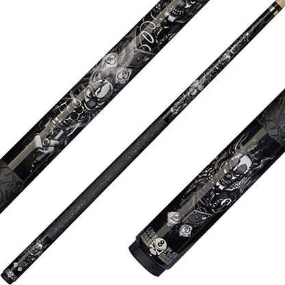 Players Pool Cue Stick - Live Hard Series Killer Klown Edition D-CN