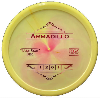 Lone Star Disc Alpha Armadillo | Straight Disc Golf Approach Disc | Durable & Smooth Premium Plastic | Perfect for Short Approach Shots | Colors May Vary