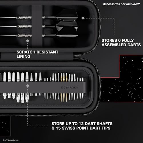Target Darts Star Wars Darth Maul BOA Wallet | Premium Dart Case with Sith Design, Swiss Point Tip Storage, Rigid Outer Shell & Organised Accessories Holder - style: Darth Maul