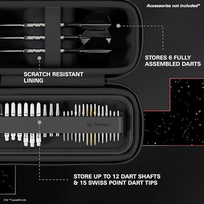 Target Darts Star Wars Darth Maul BOA Wallet | Premium Dart Case with Sith Design, Swiss Point Tip Storage, Rigid Outer Shell & Organised Accessories Holder - style: Darth Maul