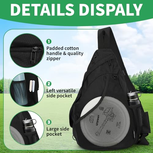 MOYAQI Disc Golf Bag with Retriever Holder and Storage Pockets, Disc Golf Backpack with 8-10 Disc Capacity, Padded Adjustable Strap and Back Panel, Lightweight and Durable - color: Dark black