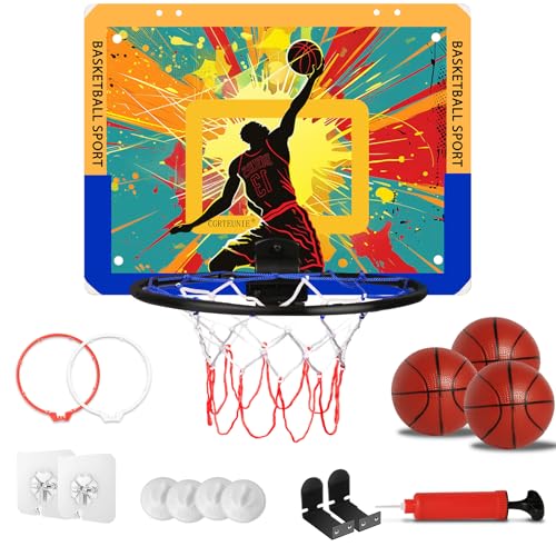 Indoor Basketball Hoop for Kids, 40x30cm Backboard