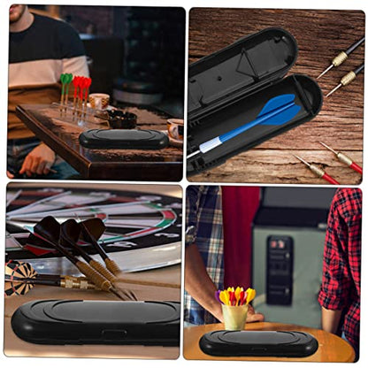 3pcs Dart Storage Box Hard Shell Case for Darts Portable Case for Accessories Lightweight and Slots for