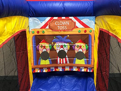 Ultralite Sealed Air Frame Games | Ball and Bag Toss | Includes Frame, Panel, Built-in Blower, Balls, and Bag | for Backyards, Carnivals, Schools, Birthday Parties