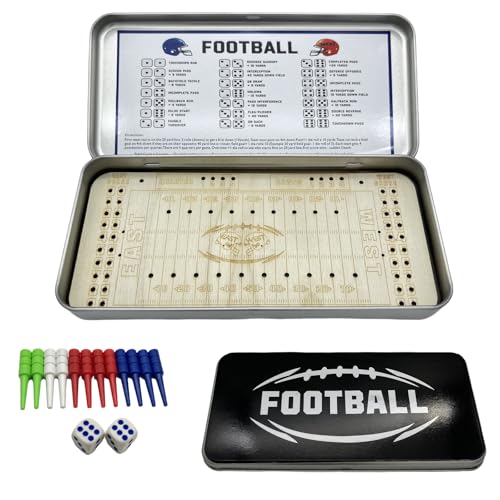 Tabletop Football Board Games, Football Travel Game, Knuckle Dice Football Travel Game for Adults, Fun Party and Family Night Table Games (Football) - color: Football