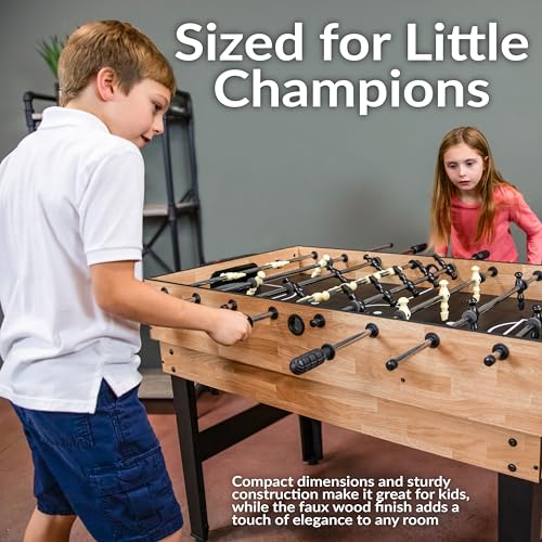 Sunnydaze 10-in-1 Game Table - Combination Multi-Game Table with Billiards, Push Hockey, Foosball, Ping Pong, Chess, Checkers, Backgammon, Bowling, Shuffleboard, Card Games - Classic Wood Stain