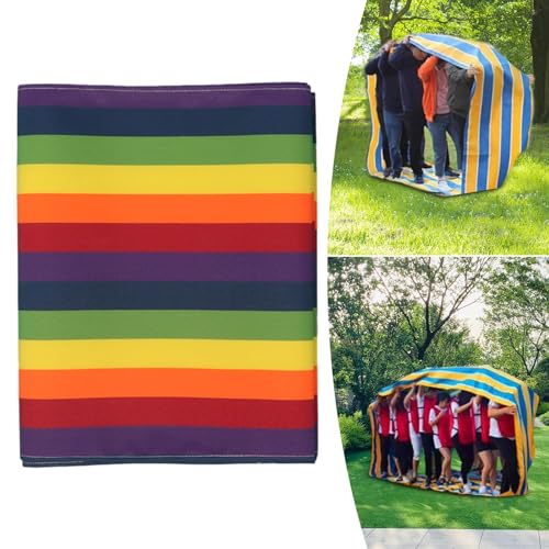 kowaku Outdoor Relay Race Rolling Mat Playing Run Mat Field Day Teamwork Building Run Mat for Students Family Birthday, 8m