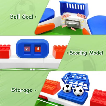 Mini Foosball Table Game for Kids, Soccer Board Game for 3 4 5 6 7 8-12 Year Old Boys, Pinball Interactive Birthday Christmas Sports Gifts for Home Party, Family, Playroom, Travel