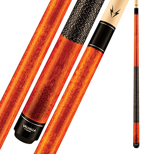 Viking Valhalla 100 Series with Irish Linen Wrap 2 Piece 58” Pool Cue Stick - color: Autumn Orange, size: 18oz