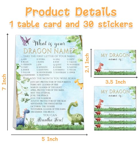 Dragon Birthday Party Decoration,Dragon Theme Birthday Party Sign,What's Your Dragon Name,“My Dragon Name” Guest Sign & Decorations for Dragon Themed Party - style: Dragon