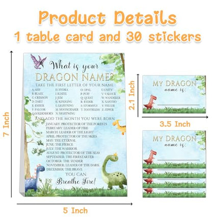 Dragon Birthday Party Decoration,Dragon Theme Birthday Party Sign,What's Your Dragon Name,“My Dragon Name” Guest Sign & Decorations for Dragon Themed Party - style: Dragon