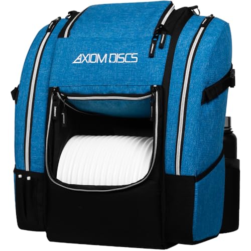Axiom Discs Voyager Lite Backpack Disc Golf Bag (Choose Your Favorite Color) - color: Heather Blue, style: V2