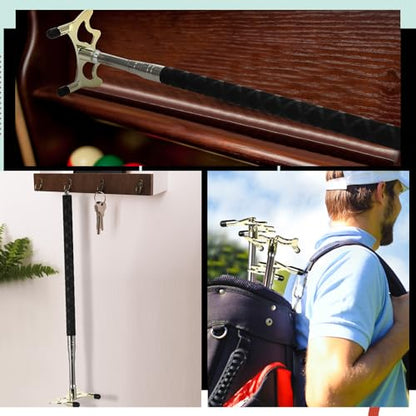 Skylety Pool Cue Snooker Stick Pool Table Accessories Retractable Billiards Cue Rest with Removable Brass Bridge Head - style: Low Bridge Head