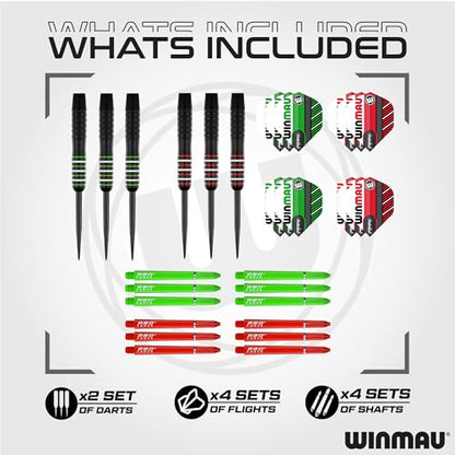 Winmau Masters Pro Dartboard - PDC Tournament Dart Board with High-Density Sisal & Ultra-Thin Wire System - Available as Board Set or Cabinet Set with Steel Tip Darts - style: Dartboard and Cabinet