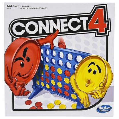 Connect 4 Hasbro Gaming Classic Grid, 4 in a Row Game, Strategy Board Gamesfor Kids, 2 Playersfor Family and Kids, Easter Gifts forBoys and Girls, Ages 6+, ONE Size (Pack of 2) - size: ONE SIZE (Pack of 2)