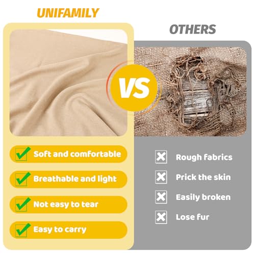 UNIFAMILY 6 Pack Potato Sack Race Bags, Sack Race Bags for Outdoor Sports Games, Outdoor Lawn Games for Adults and Kids, Carnival Easter Party Birthday