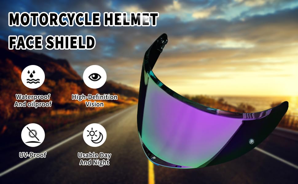 AGV K6 and K6S Visor (Bright purple) - color: Bright Purple