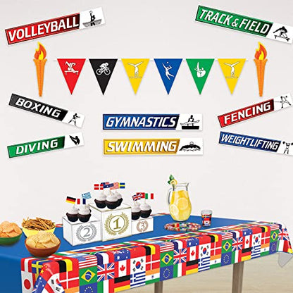 Beistle 3-D Podium Centerpieces – 2 Pack Tiered Awards Podium Display Decorations for Victory Tables, International Tournaments, Achievement Celebrations, Banquets, Ceremonies and Events, 5" x 14" - style: Podium
