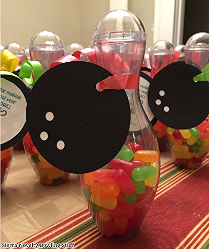 Mini Bowling Pin Candy Container Party Favor 12 Pack