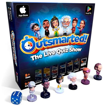 Outsmarted - The App-Connected TV Quiz-Show Board Game | Kids, Teens & Adults | Next-Level Game Night for Family & Friends | 2–24 Players | Age 8+ | 10,000+ Questions | 2026 Edition - style: Outsmarted! 2025 Edition