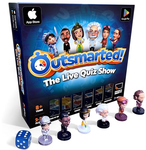 Outsmarted - The App-Connected TV Quiz-Show Board Game | Kids, Teens & Adults | Next-Level Game Night for Family & Friends | 2–24 Players | Age 8+ | 10,000+ Questions | 2026 Edition - style: Outsmarted! 2025 Edition