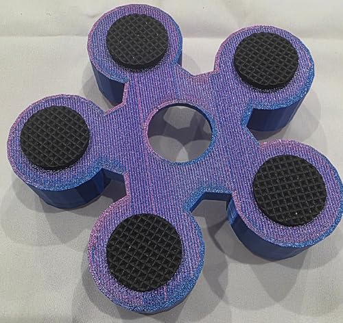 Bowling Ball Spinner - color: Blue and Magenta