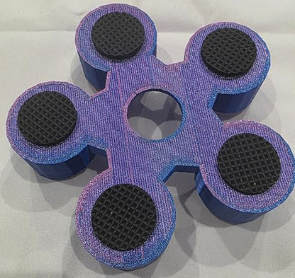 Bowling Ball Spinner - color: Blue and Magenta