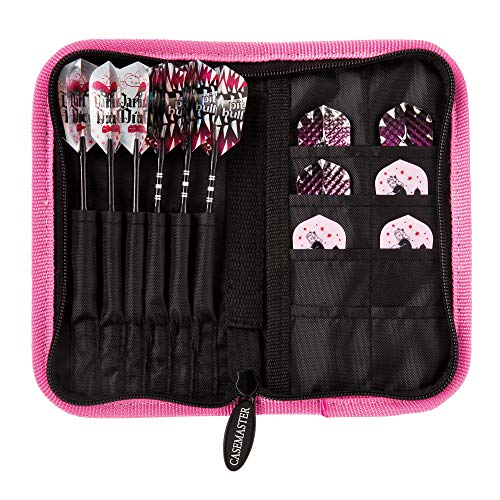 Casemaster Deluxe 6 Dart Nylon Storage/Travel Case - color: Pink