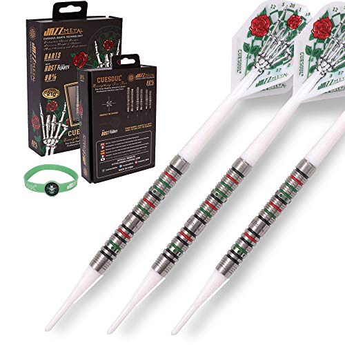 CUESOUL Soft Tip Darts Set Plastic Tip with Dart Case - color: 19g-Tungsten-Pencil Shape