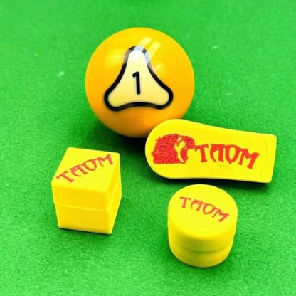TAOM Magnetic Chalk Holder Belt Clip for Round and Square,Portable Pool Cue Chalk Holder with Silicone Clip,Silent Chalk Holder Pool Billiards,Chalk Case Pool Table Accessories - color: B-Blue
