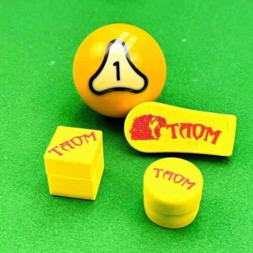 TAOM Magnetic Chalk Holder Belt Clip for Round and Square,Portable Pool Cue Chalk Holder with Silicone Clip,Silent Chalk Holder Pool Billiards,Chalk Case Pool Table Accessories - color: B-Black white