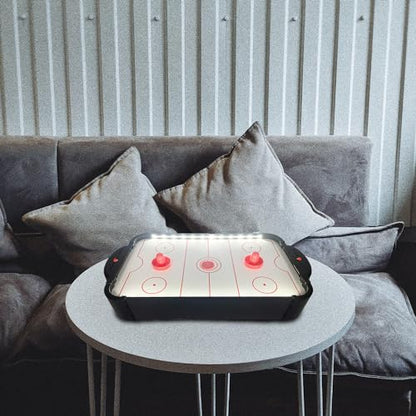 Mini Air Hockey Game with LED Lights - The Ultimate Fun for Kids and Adults - Mad Monkey