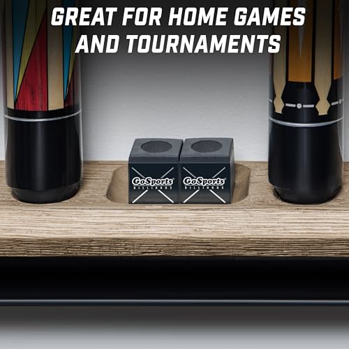 GoSports Premium Pool Cue Chalk Cube 12 Pack - Black, Blue, Red, or Green - Billiards Pool Stick Chalk - color: Black