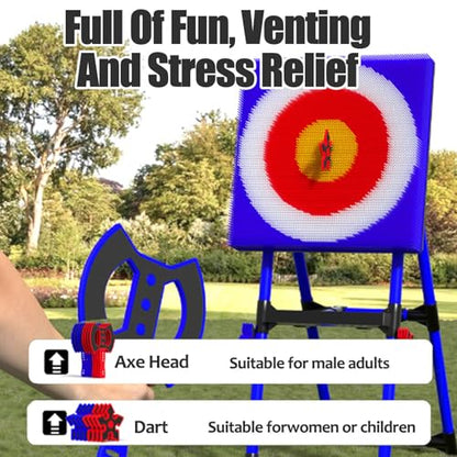 Axe Throwing Game Set - Axe Target Dart Set，Throw Target Game Set, Suitable for Family Parties, Camping and Team Building Games for Adults and Children
