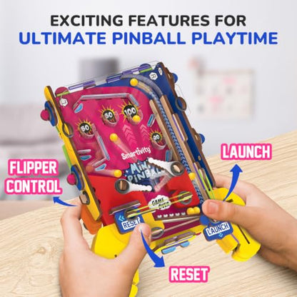 Smartivity DIY Mini Pinball Machine for Kids | Build Your Own Handheld Pocket Pinball Arcade Game | Screen-Free STEM Toy | Birthday Gift for Boys & Girls 6 7 8 9 10 11 12 - style: Mini Pinball