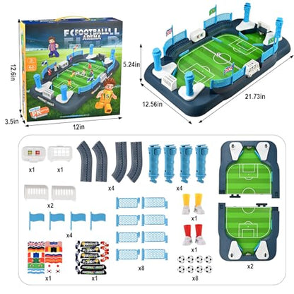Mini Foosball Table Game for Kids - Soccer Board Game Toy for Boys Girls Ages 3-12, Interactive Tabletop Football Pinball Game & Finger Soccer Game, Indoor Family Party Sports Gift for Birthday