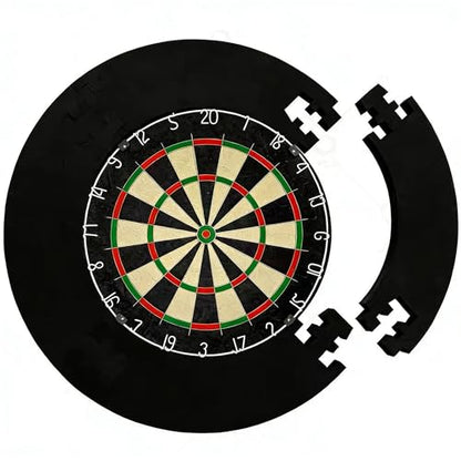 17.75in Splicing Dartboard Wall Protector | Dart Board EVA Dartboard Backboard Wall Surround | Durable Backboard for Dart Boards - Professional Darts Accessory for Starters & Professional (Black)