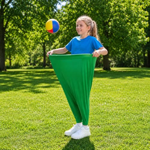 Granny Pants Yard Game, 2Pcs Granny Pants Outdoors Games Family Party Outdoor Games with 8 Bouncy Balls, 2 Pumps, Fun Tossing Games Props for Ultimate Family Reunion Backyard Party Games
