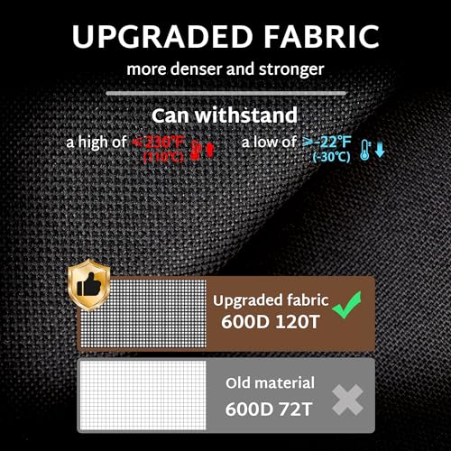 iBirdie Outdoor Patio Furniture Set Covers 76 x 76 inch Waterproof Weatherproof Square Cover, Heavy Duty 600D for Outside Dining Table and Chairs - size: 76 x 76 x 28 inch