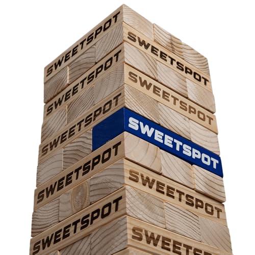 SweetSpot Tumbling Tower with 54 Wood Blocks and Carry Case