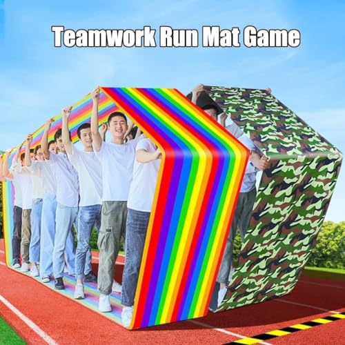 Teamwork Games Playing Run Mat Outdoor Party Game(Adult-8M) - size: Adult-8M